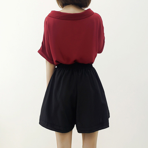 Cămașă unică de damă cu buzunar - două culori