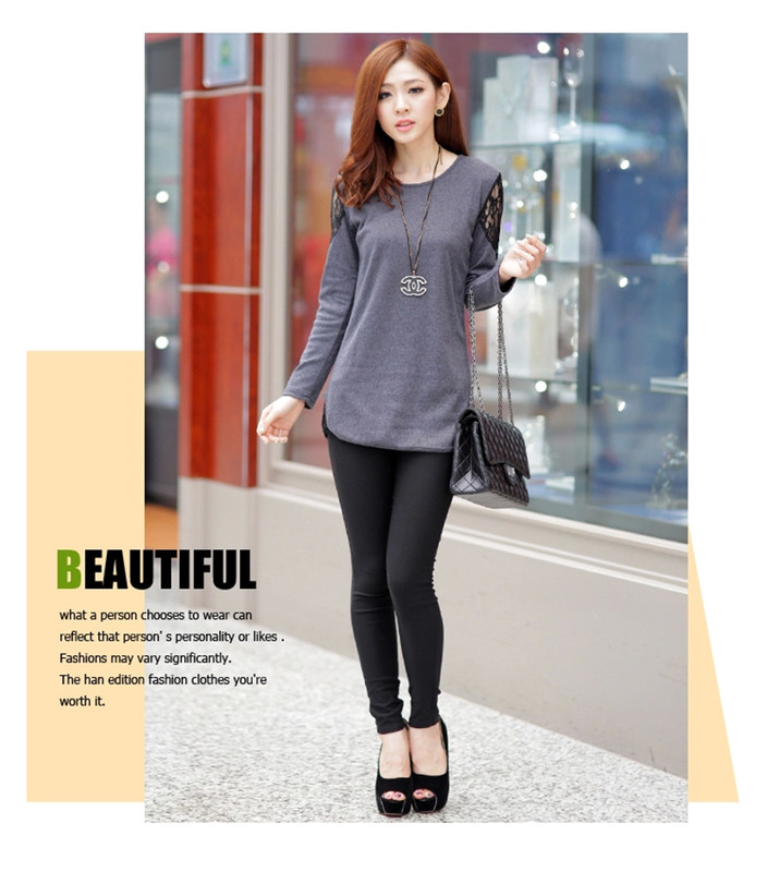 Γυναικεία  κομψή μπλούζα με μανίκια δαντέλα σε δύο χρώματα