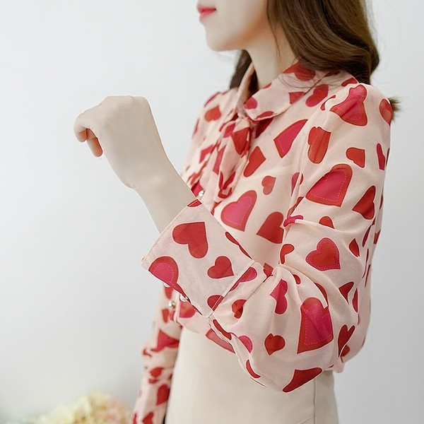 Cămașă elegantă de damă cu mâneci lungi