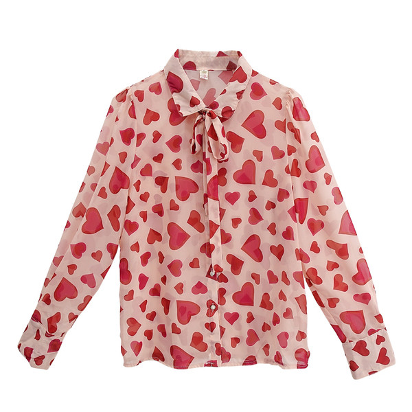 Cămașă elegantă de damă cu mâneci lungi