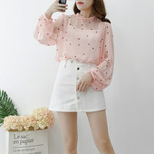 Cămașă transparentă de damă cu inimioare - două culori