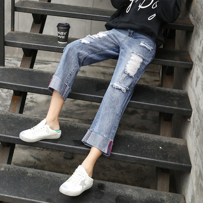 Τζιν γυναικεία σε διάφορα χρώματα - ευρύ μοτίβο