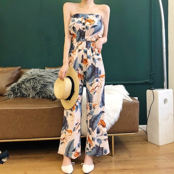 Γυναικεία σαλοπέτα  με floral σχέδιο σε δύο χρώματα