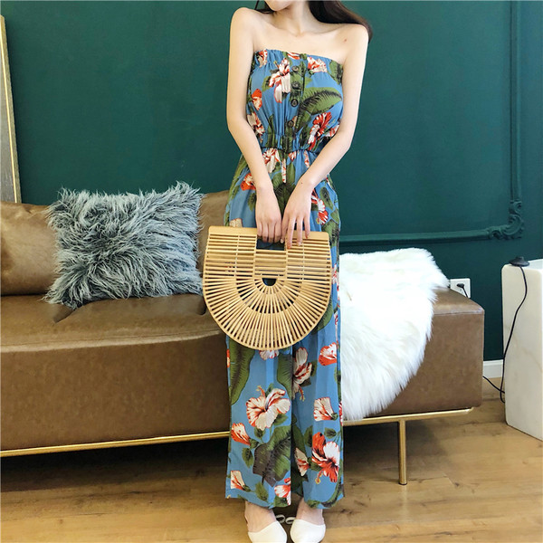 Γυναικεία σαλοπέτα  με floral σχέδιο σε δύο χρώματα