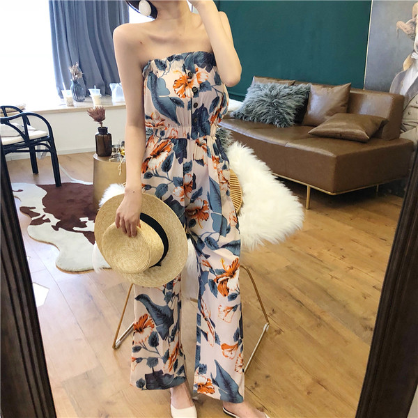 Γυναικεία σαλοπέτα  με floral σχέδιο σε δύο χρώματα