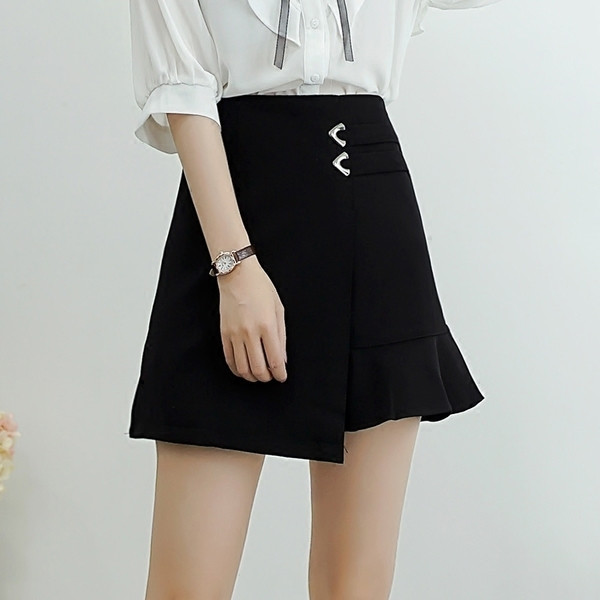 Κομψή γυναικεία φούστα σε δύο χρώματα