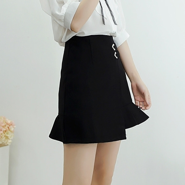 Κομψή γυναικεία φούστα σε δύο χρώματα