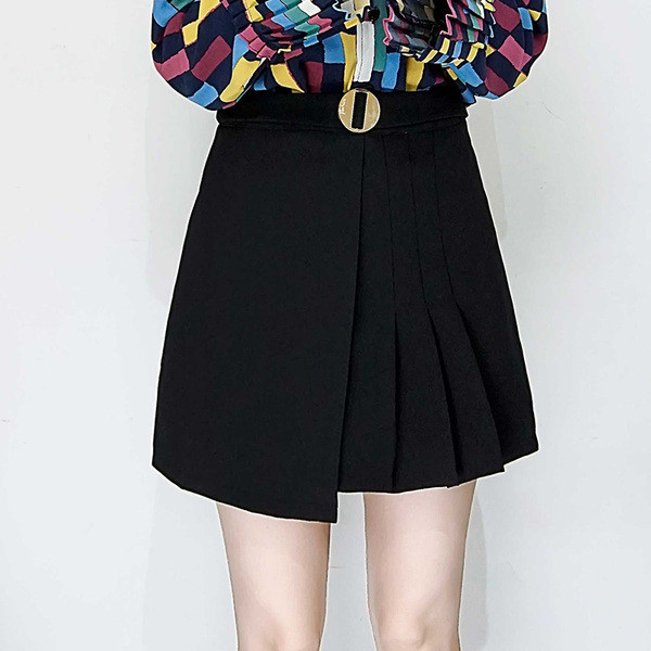 Асиметрична елегантна дамска пола в два цвята