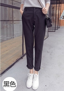 Stílusos női nadrág szürke és fekete színben