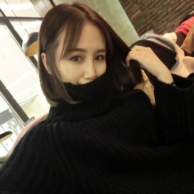 Pulover gros de dama in doua culori