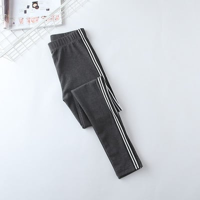 Jambiere de damă din bumbac cu margini în negru și gri