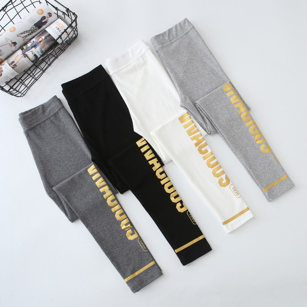 Női sport leggings három színben felirattal