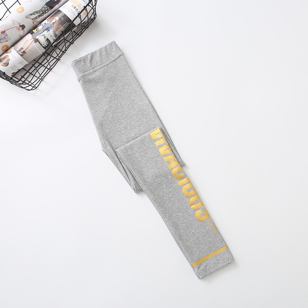 Női sport leggings három színben felirattal