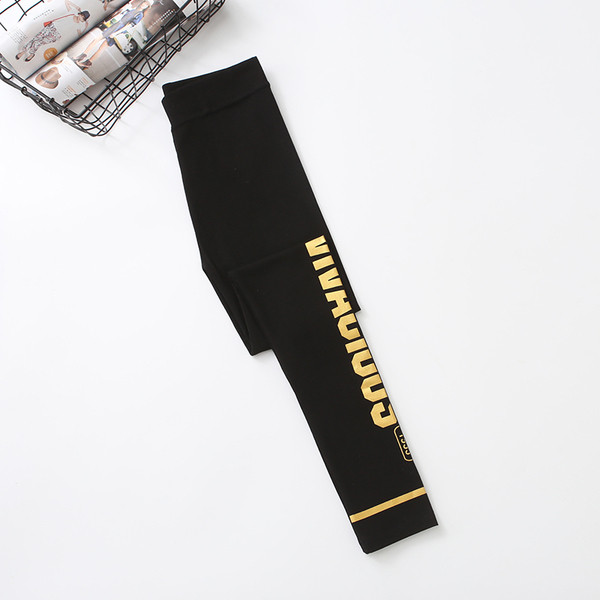 Női sport leggings három színben felirattal