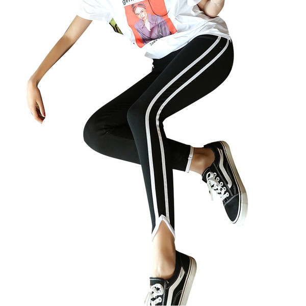 Napi női leggings három színben, fehér szegéllyel