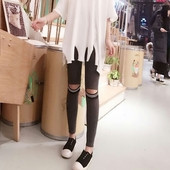 Jambiere dama cu motive rupte in trei culori