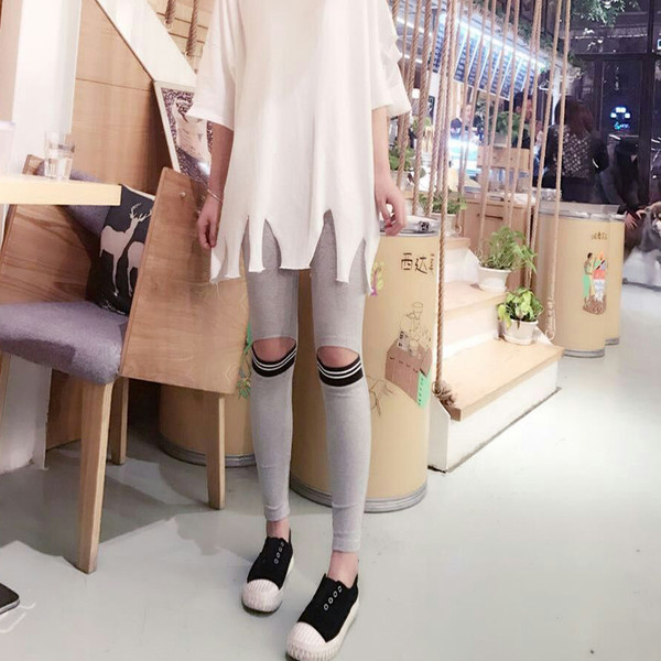 Jambiere dama cu motive rupte in trei culori