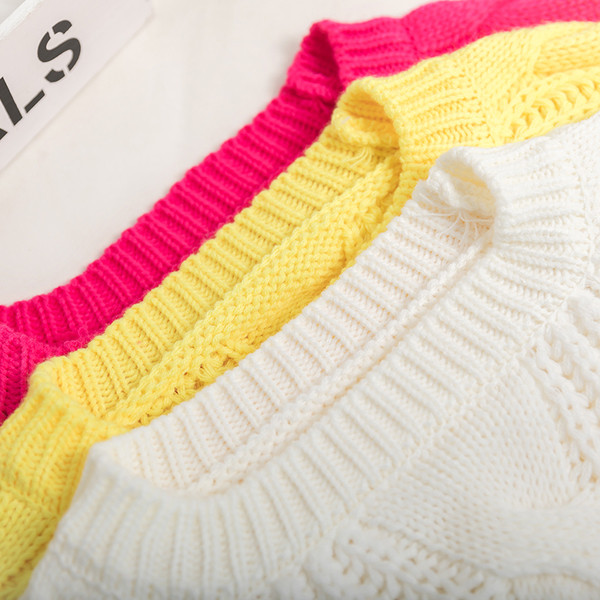 Μοντέρνο γυναικείο πουλόβερ  με O-neckline σε διάφορα παστέλ χρώματα