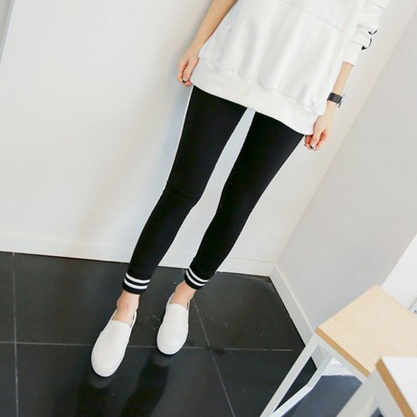 Jambiere casual dama cu margini albe in trei culori