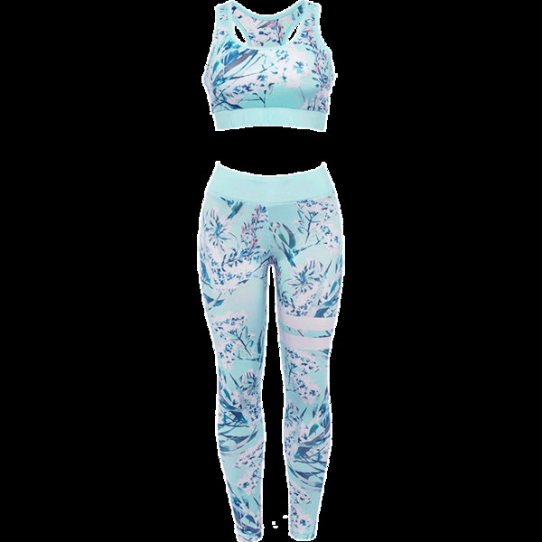 Echipa sportiva feminina cu imprimeu floral - doua culori