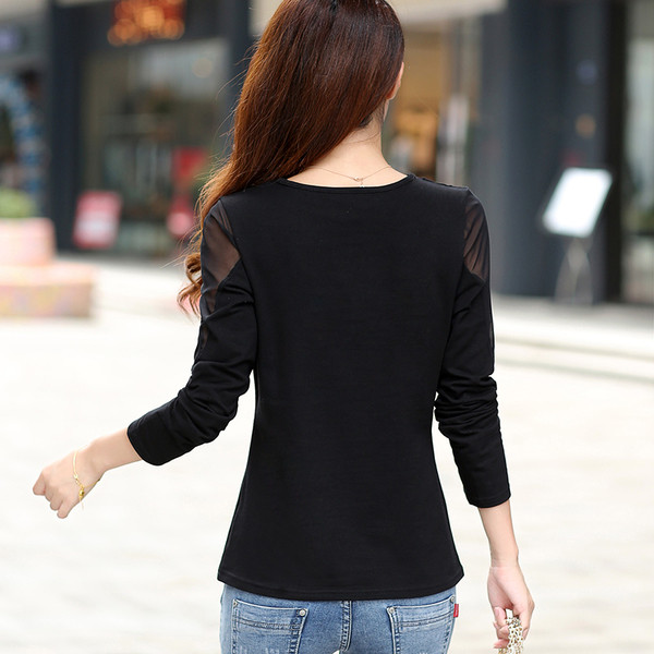 Γυναικείες μπλούζες με ντεκολτέ σε σχήμα V σε μαύρο και κίτρινο χρώμα