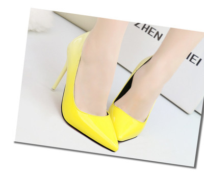 Дамски стилни обувки в преливащи се цветове с висок ток в няколко цвята