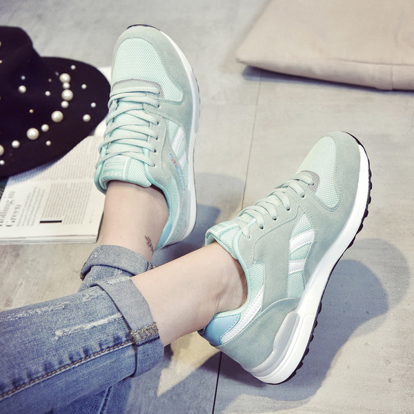 Tenisi casual dama cu sireturi in mai multe culori