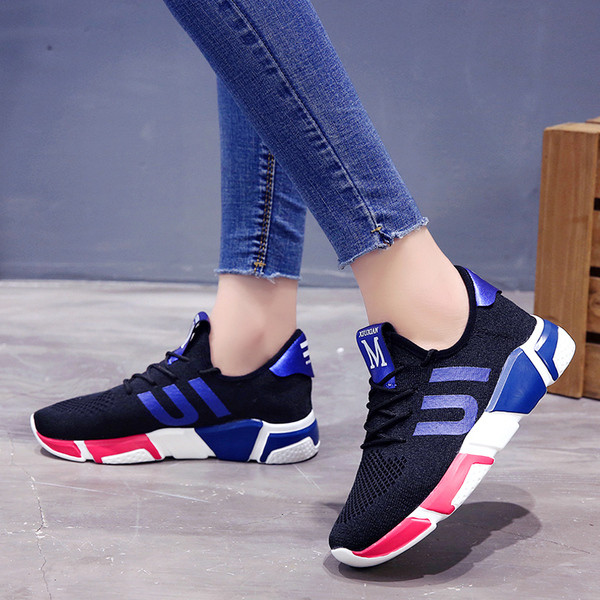 Καθημερινά αθλητκά γυναικεία παπούτσια με δεσμούς σε διάφορα χρώματα