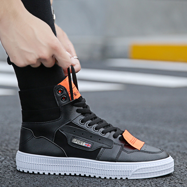 Tenisi casual barbatesti pana la glezna in trei culori