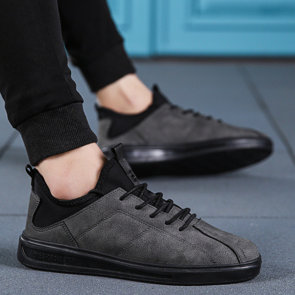 Ежедневни мъжки кецове за есетна от еко кожа в три цвята