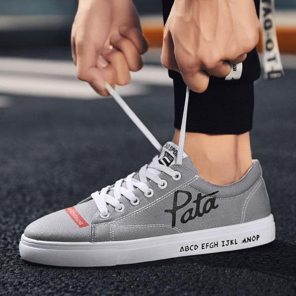 Ежедневни мъжки кецове от плат в три цвята