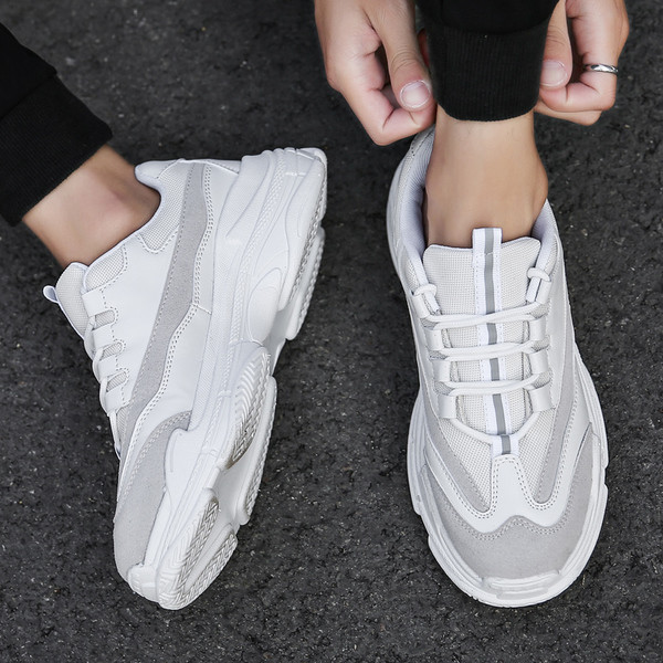 Άνετα και μοντέρνα πάνινα παπούτσια ανδρικά - τρία χρώματα