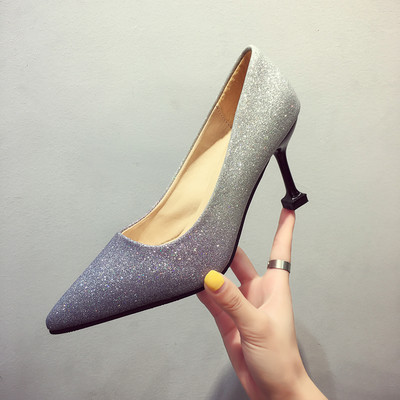 Дамски обувки с висок ток в три цвята