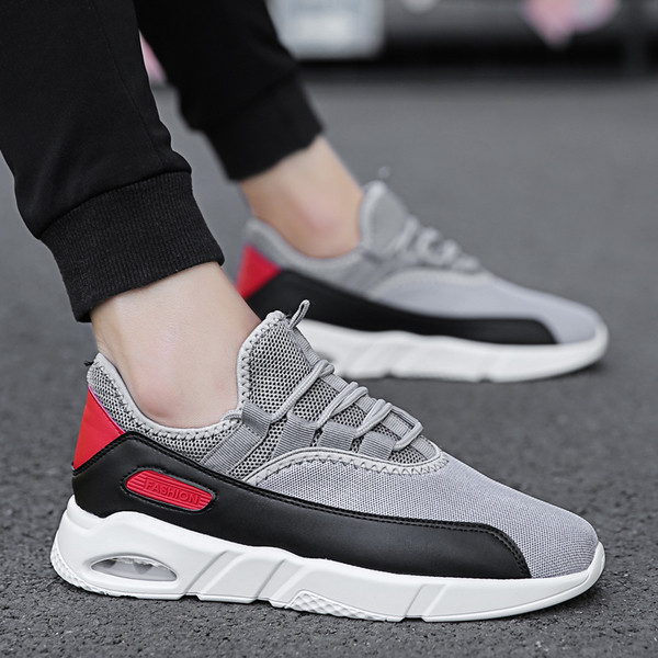 Удобни мъжки маратонки дишащи с въздушна възглавница в три цвята