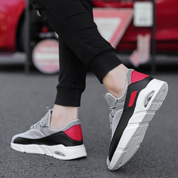 Удобни мъжки маратонки дишащи с въздушна възглавница в три цвята