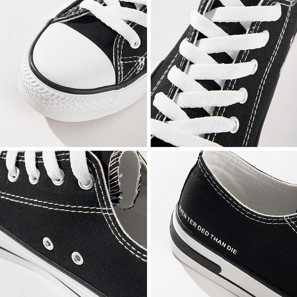 Мъжки ежедневни кецове в бяло и черно