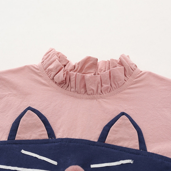 Rochie pentru copii de primavara-toamna cu element 3D