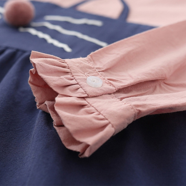 Rochie pentru copii de primavara-toamna cu element 3D