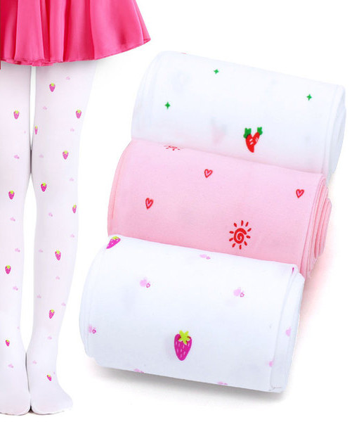 Colanti subtiri copii in mai multe culori cu imprimeu