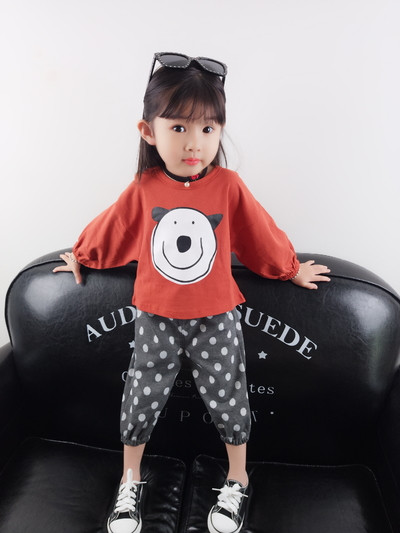 Set de zi pentru copii pentru fete, inclusiv bluză și pantaloni