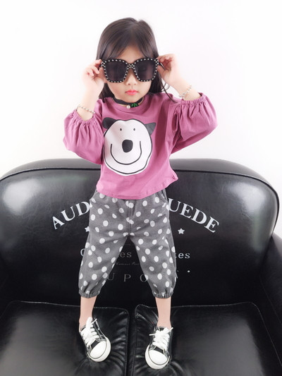 Set de zi pentru copii pentru fete, inclusiv bluză și pantaloni