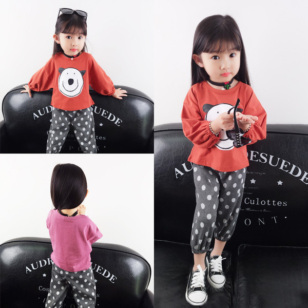 Set de zi pentru copii pentru fete, inclusiv bluză și pantaloni