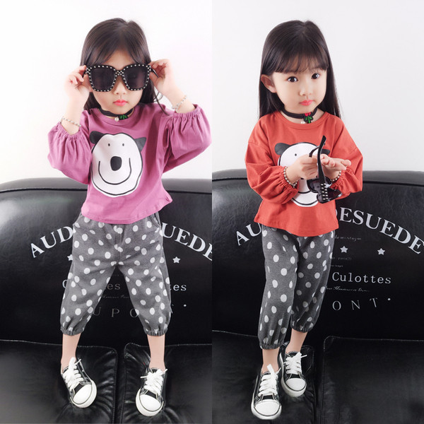 Set de zi pentru copii pentru fete, inclusiv bluză și pantaloni