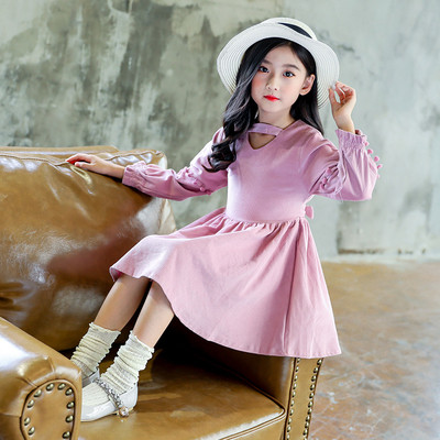 Rochie casual pentru copii croiala model in doua culori