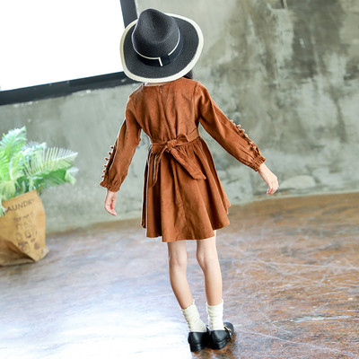 Rochie casual pentru copii croiala model in doua culori