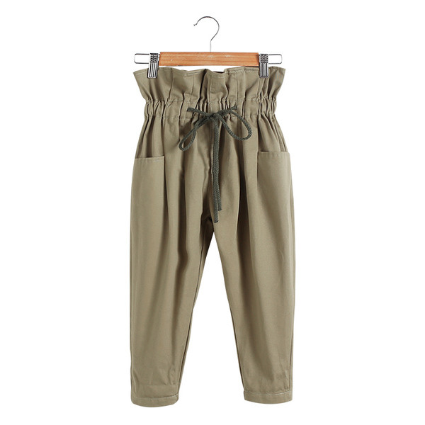 Pantaloni la modă în două culori pentru fete