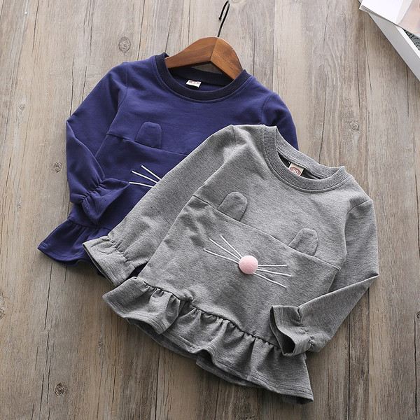 Bluza moderna pentru copii in trei culori cu elemente 3D