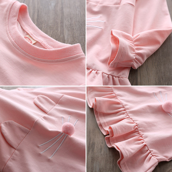 Bluza moderna pentru copii in trei culori cu elemente 3D