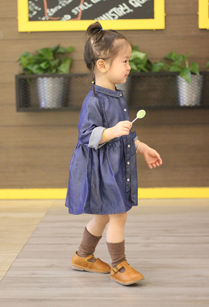 Rochie modernă din denim pentru copii