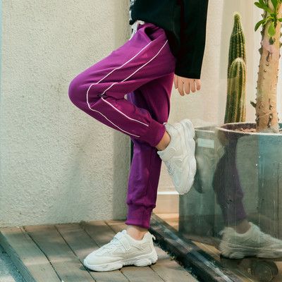 Pantaloni sport si casual pentru copii cu talie inalta in mai multe culori